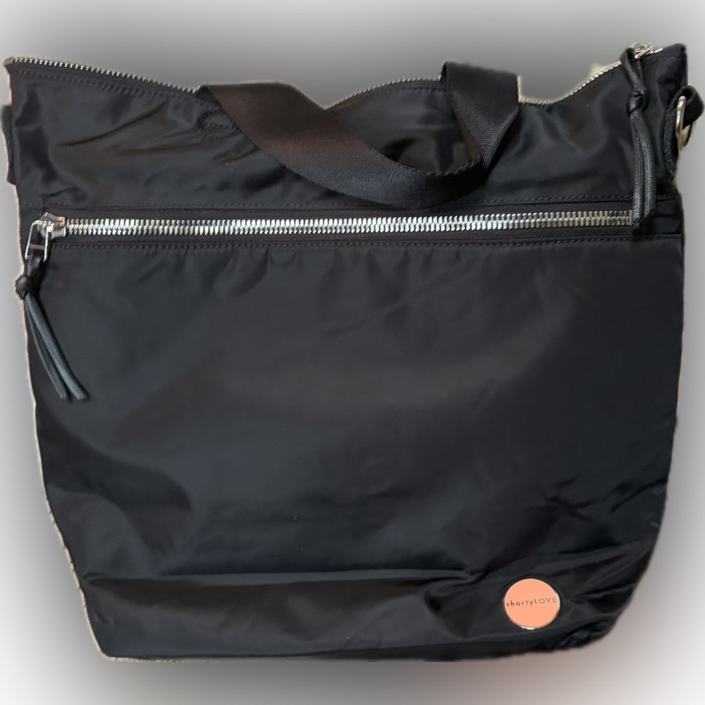 Black Nylon Tote Bag by SHORTY LOVE